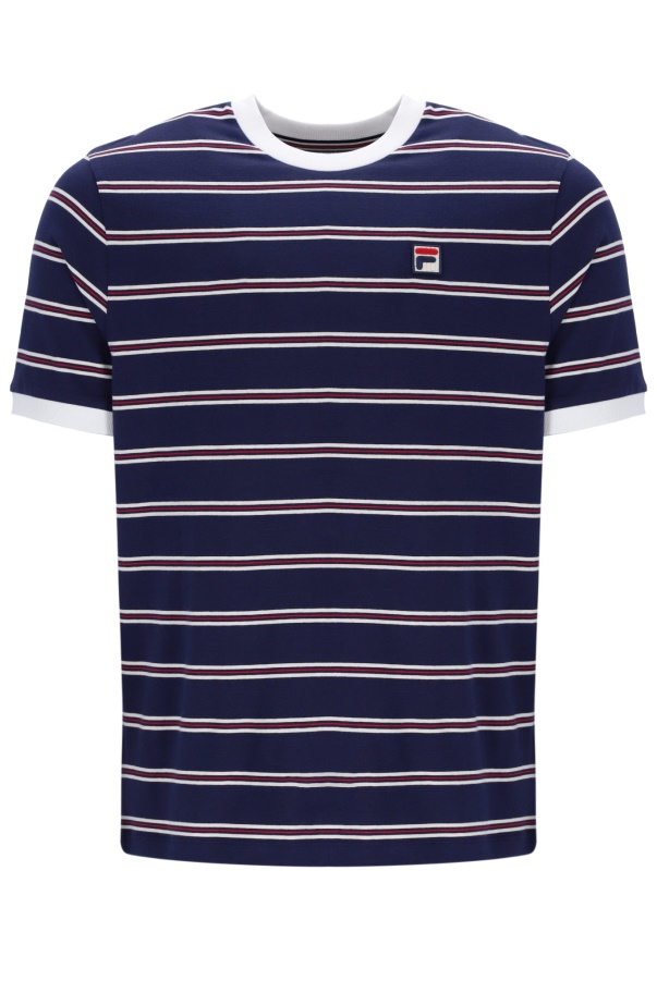 Santiago Ringer Tee With Heritage Stripe Fila