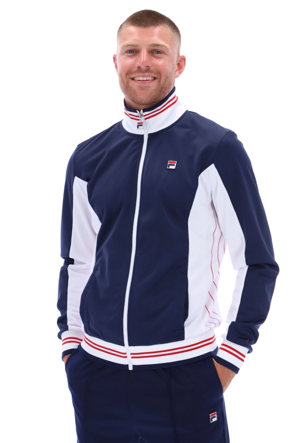 Manne Settanta Inspired Fashion Zip Top Fila