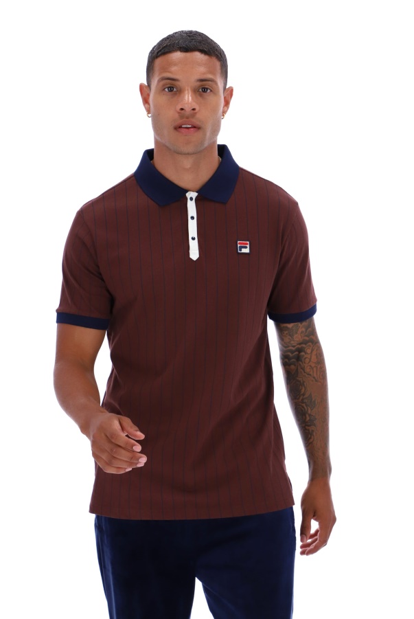 Fila BB1 Classic Vintage Striped Fashion Polo