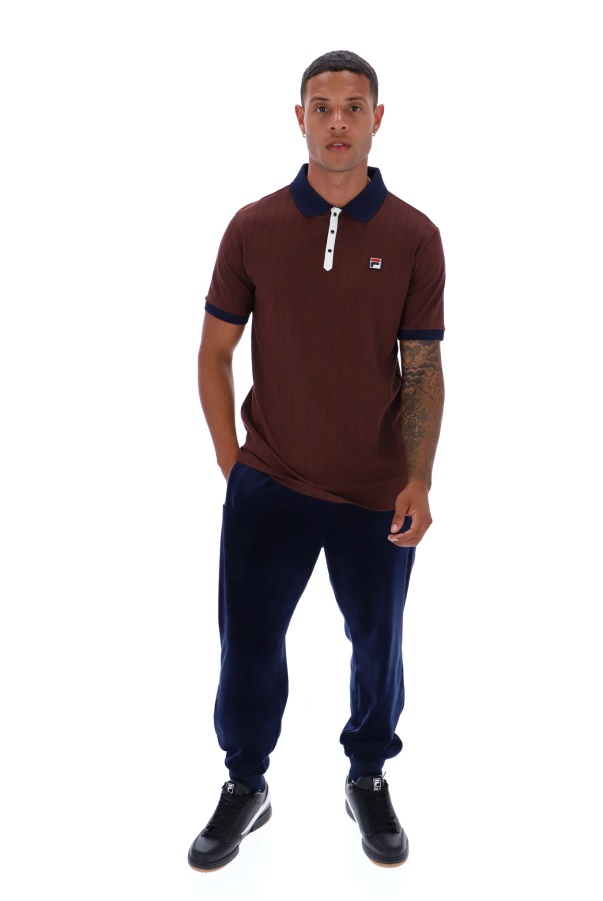 Fila BB1 Classic Vintage Striped Fashion Polo