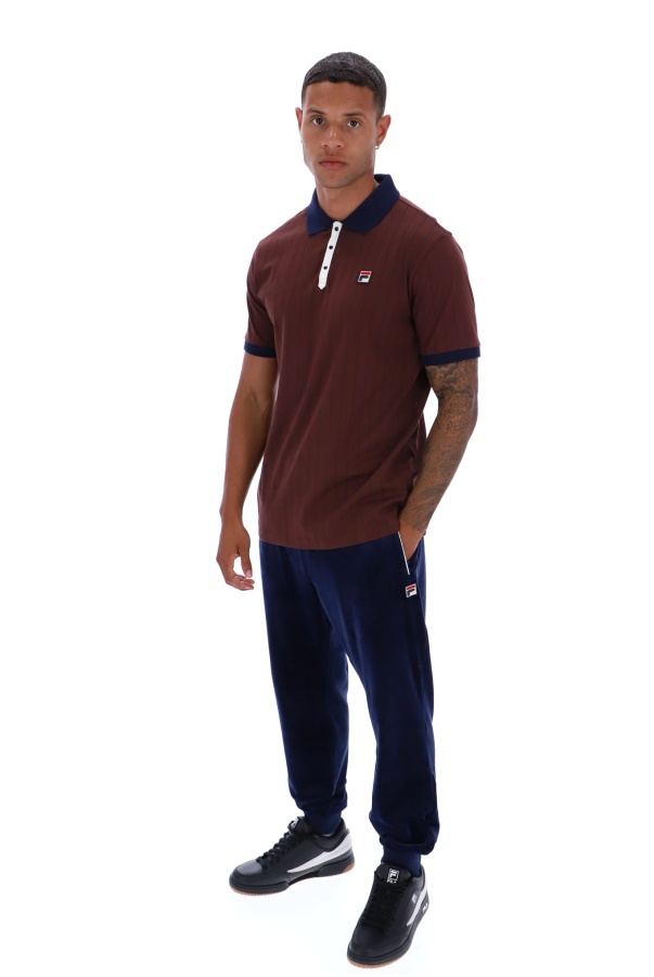 Fila BB1 Classic Vintage Striped Fashion Polo