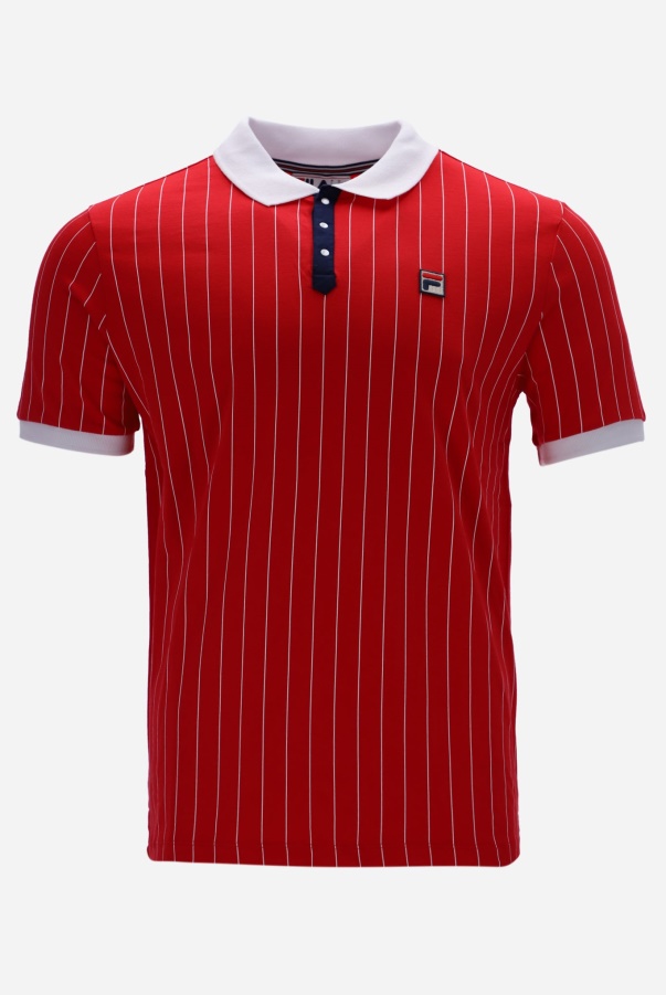 BB1 Classic Vintage Striped Polo Fila Fashion