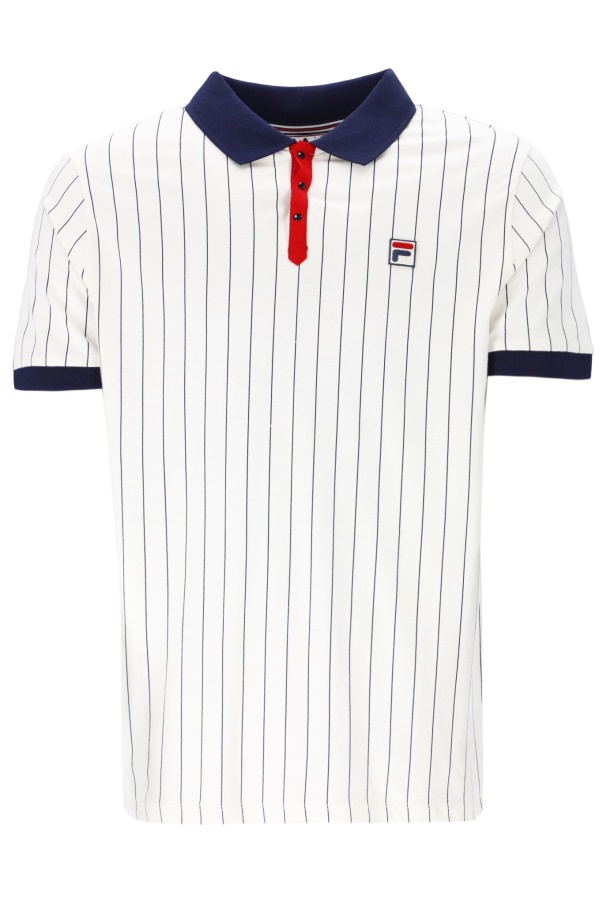 BB1 Classic Vintage Fashion Fila Striped Polo