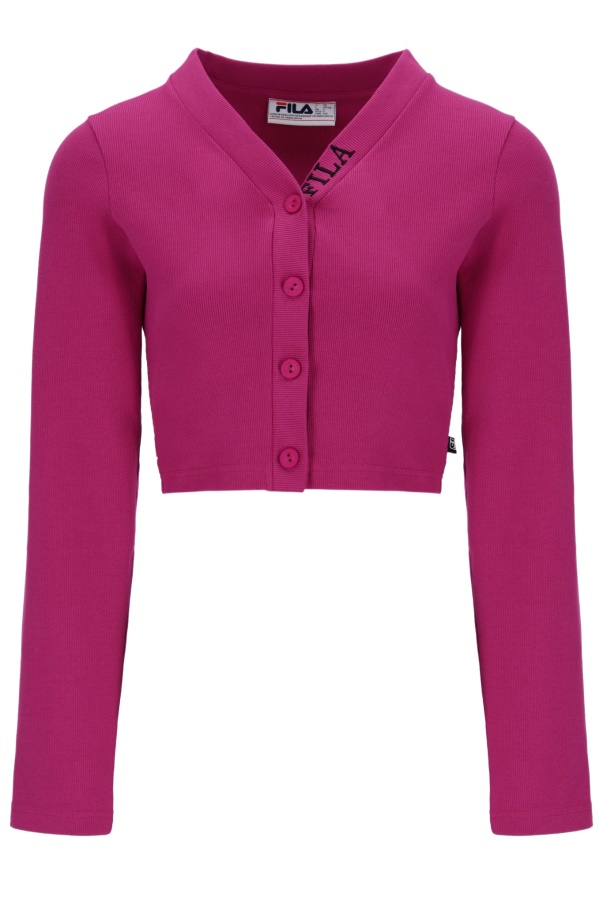 Fila Zara Womens Thick Rib Crop Cardigan