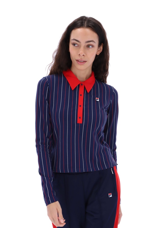 Fila Jada Long Sleeve BB1 Polo Top