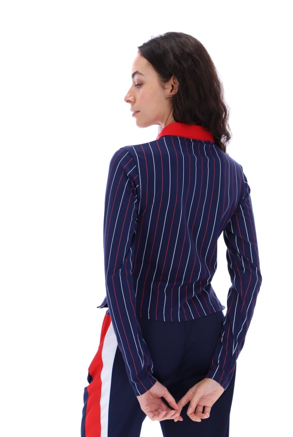 Fila Jada Long Sleeve BB1 Polo Top