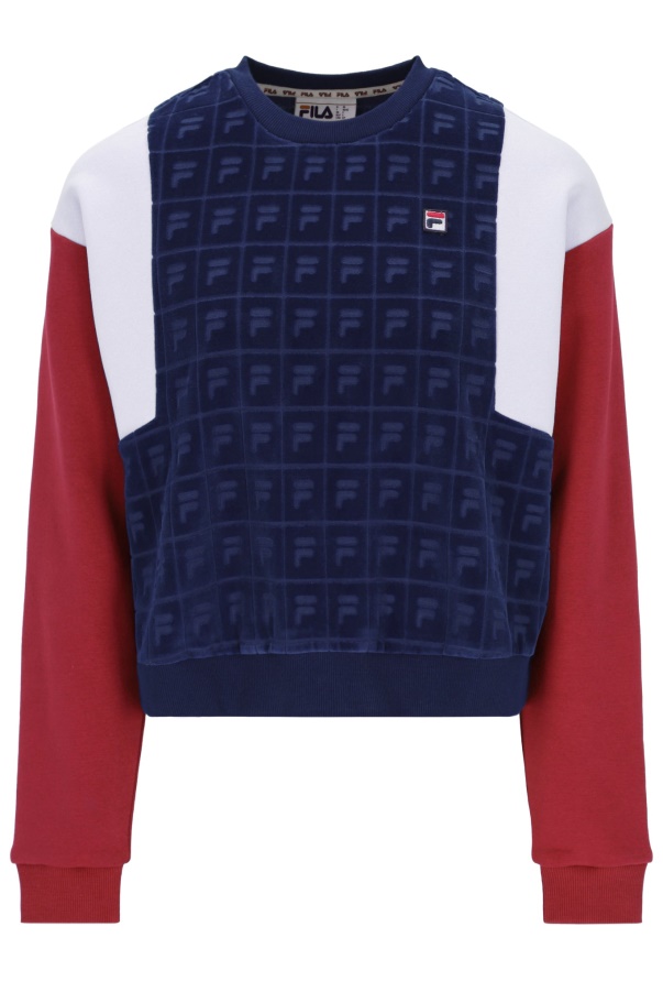 Lucy Velour Crew Sweatshirt Fila